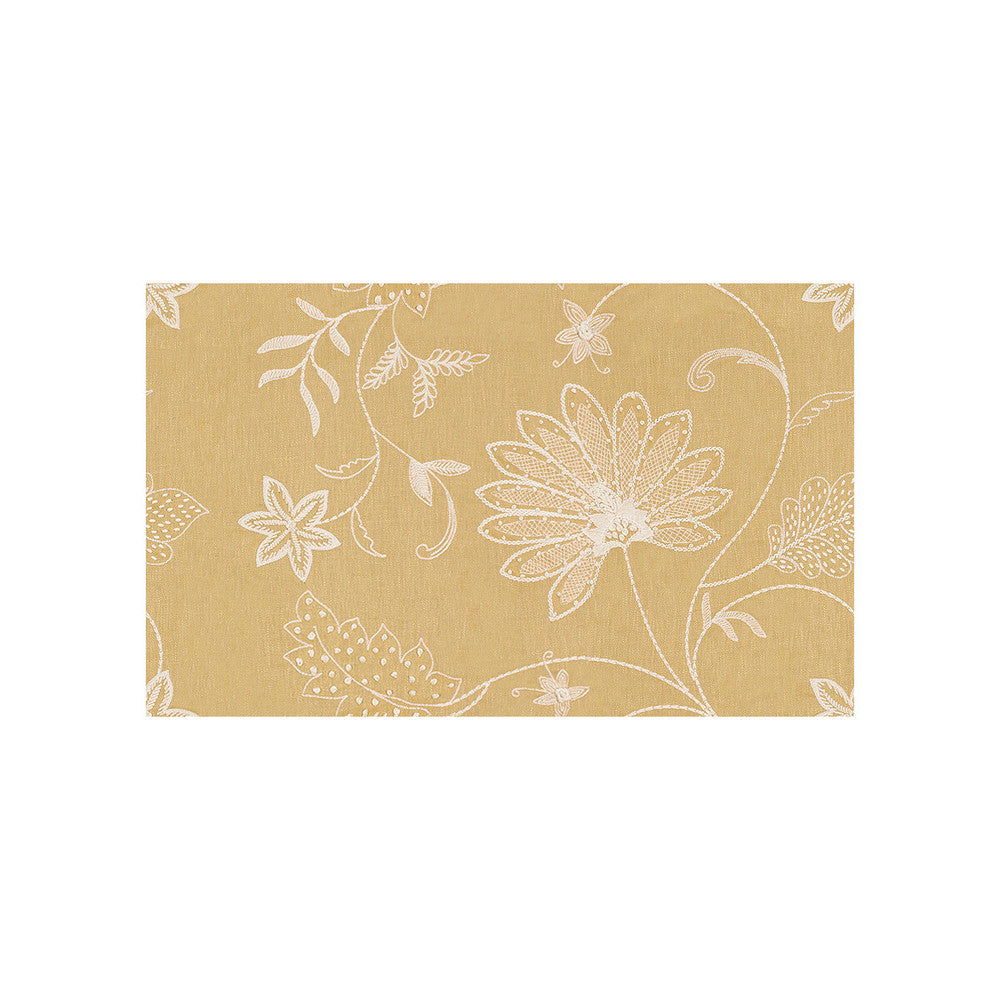Hand Embroidery Saffron by Kravet Couture Fabric Kravet Couture Fabric Hand Embroidery SaffronFabric MODERN COLORS II LINEN - 100% India </p><p>Repeat: H: 25.5, V: 15.5 51 - Fabric Carolina -