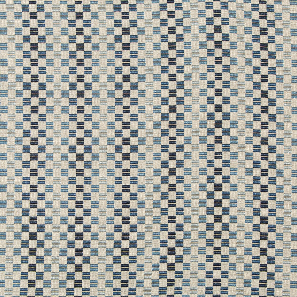 Vernazza Indigo by Kravet Couture Designer Fabric MODERN COLORS-SOJOURN COLLECTION VISCOSE - 46%;COTTON - 28%;LINEN - 15%;POLYESTER - 11% Italy HEAVY Horizontal: 2.7 and Vertical: 1 55.12 - Swanky Fabrics -