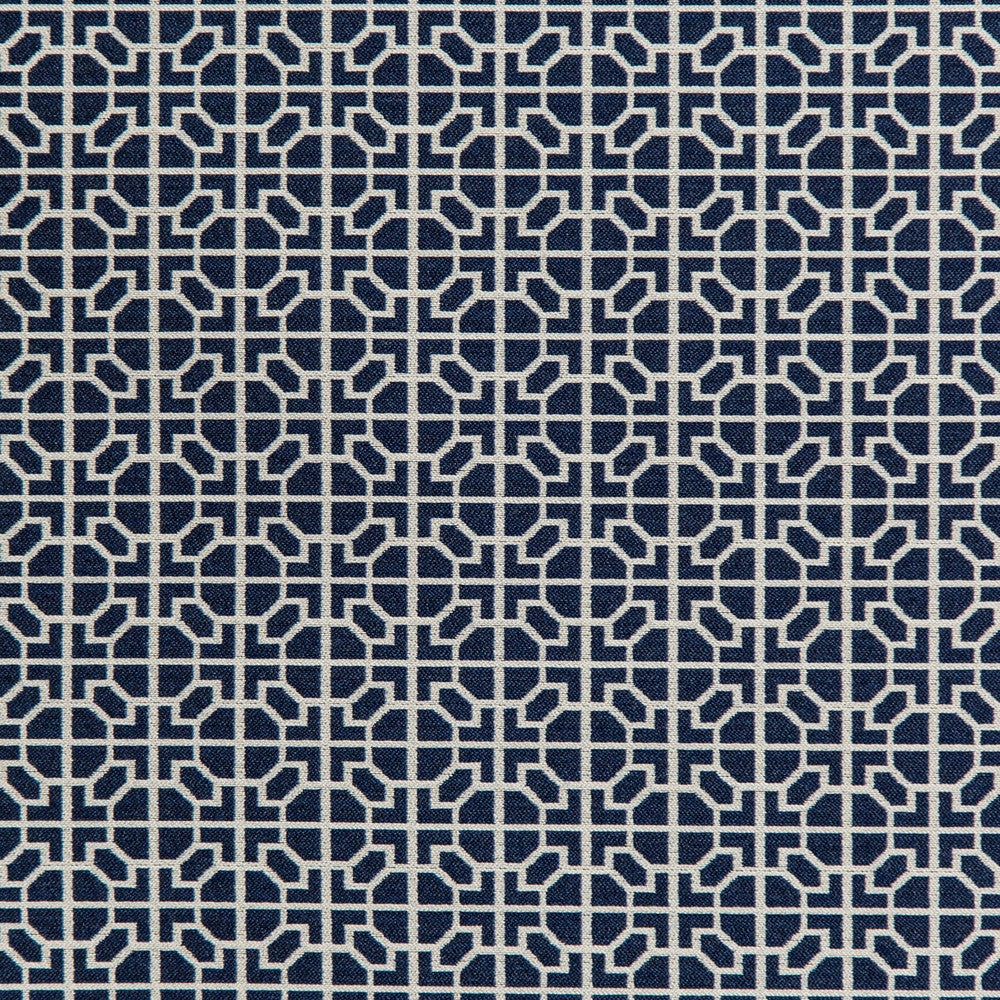 Raia Navy by Kravet Design Designer Fabric INDOOR / OUTDOOR ACRYLIC - 66%;POLYESTER - 34% China HEAVY Horizontal: 2 and Vertical: 2 54 - Swanky Fabrics -