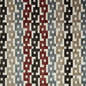 Chain Velvet Paprika/Grey by Kravet Couture Fabric