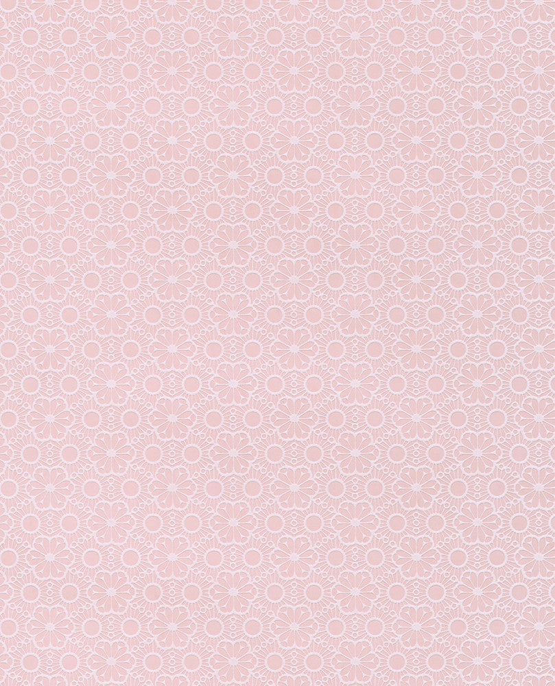 Arielle Peach Marrakesh Wallpaper by Eijffinger Rice Covers about 56.4 square feet 20.5-in by 33-ft long roll Unpasted 1.9 - Fabric Carolina -