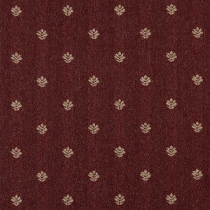 3602 Burgundy Leaf by Charlotte Fabric