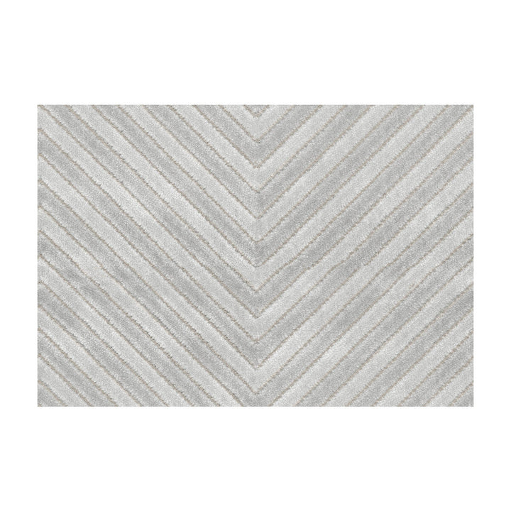 Wishbone Silver by Kravet Contract Designer Fabric SARAH RICHARDSON HARMONY VISCOSE - 62%;POLYESTER - 38% India HEAVY Horizontal: 7 and Vertical: 1 54 - Swanky Fabrics -