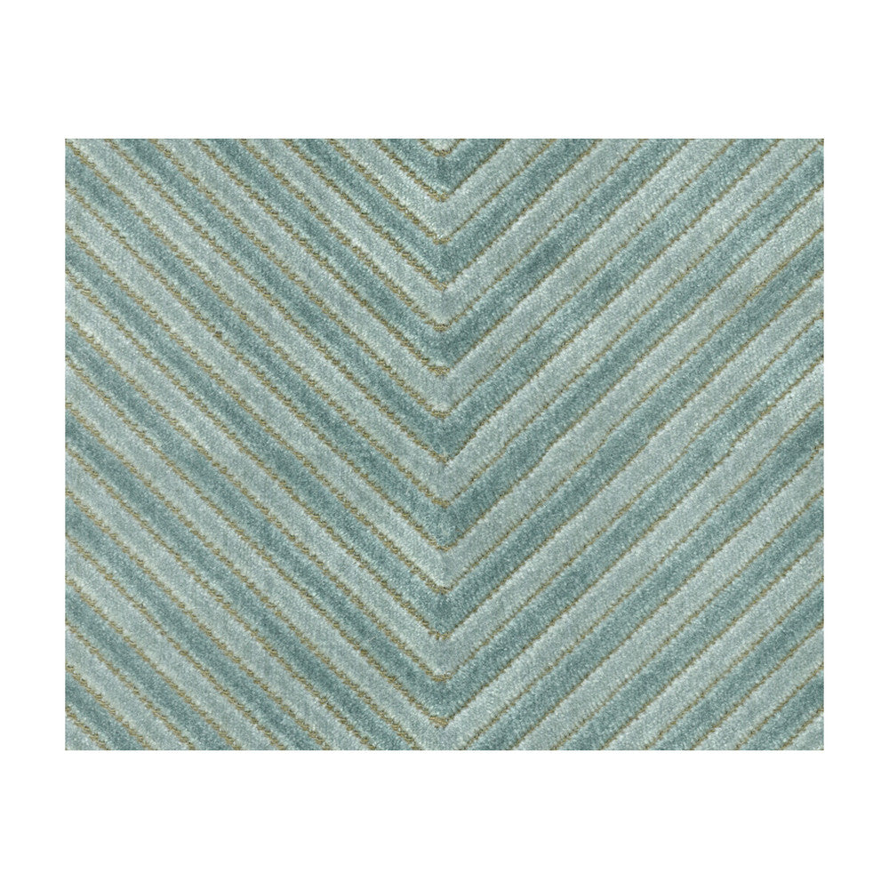 Wishbone Aqua by Kravet Contract Designer Fabric SARAH RICHARDSON HARMONY VISCOSE - 62%;POLYESTER - 38% India HEAVY Horizontal: 7 and Vertical: 1 54 - Swanky Fabrics -