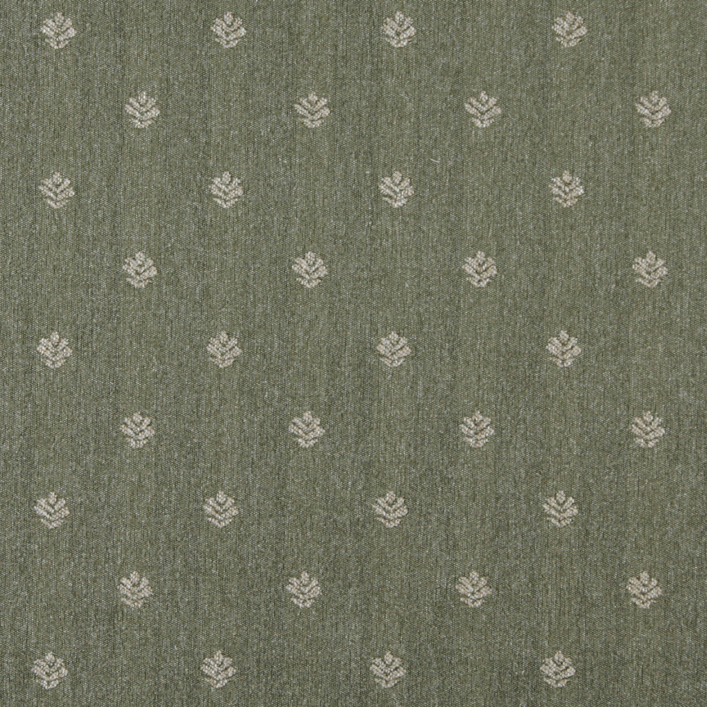 3608 Sage Leaf by Charlotte Fabric Country Classics 85% Olefin, 15% Polyester Made In USA Exceeds 150,000 Wyzenbeek Rubs (Heavy Duty) Horizontal: 4" x Vertical: 3.5" 54 Inches - Fabric Carolina -