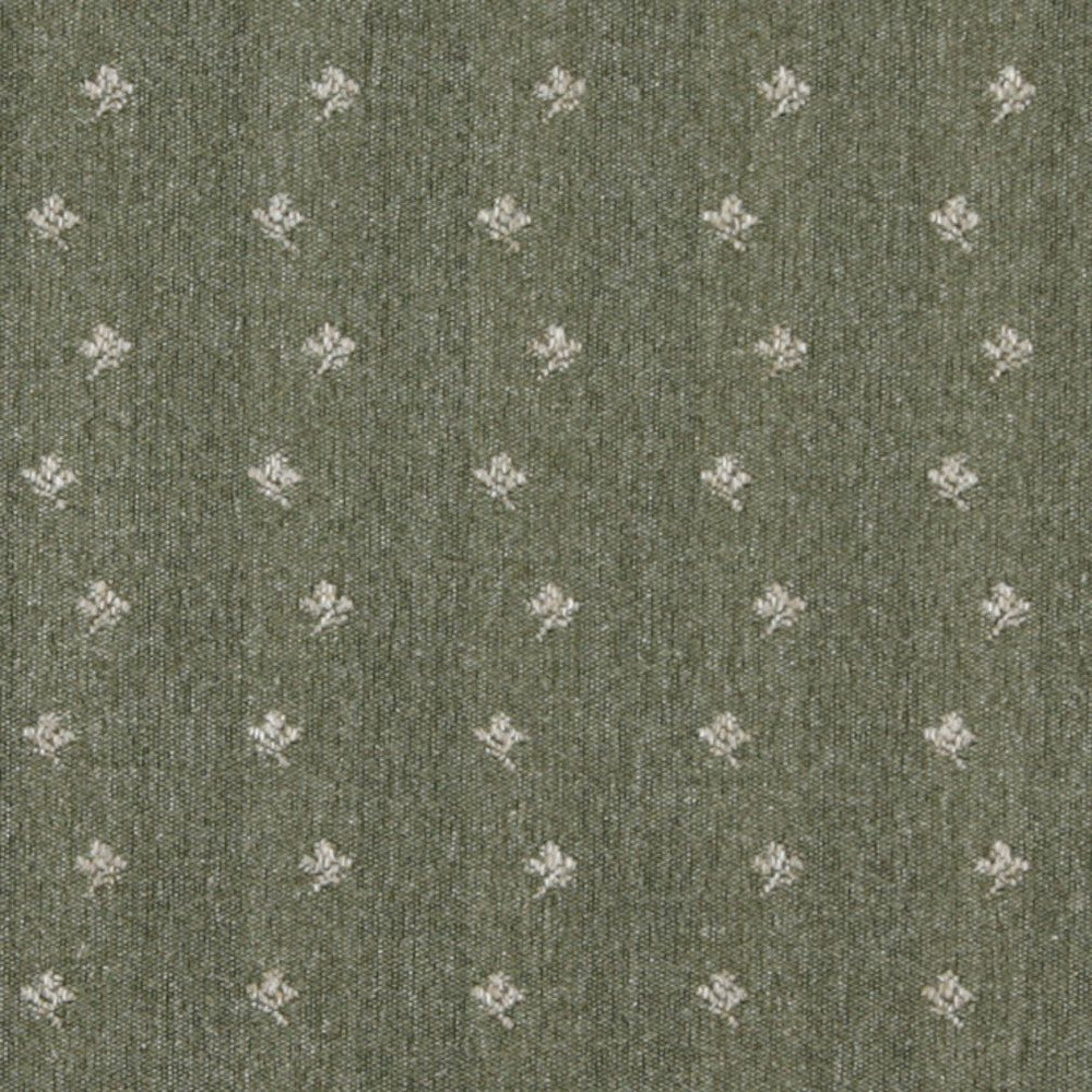 3638 Sage Posey by Charlotte Fabric Country Classics 85% Olefin, 15% Polyester Made In USA Exceeds 150,000 Wyzenbeek Rubs (Heavy Duty) Horizontal: 2.25" x Vertical: 2.5" 54 Inches - Fabric Carolina -