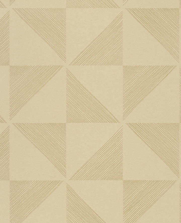 Mont Gold Geometric Wallpaper by Eijffinger Geonature Covers about 56.4 square feet 20.5-in by 33-ft long roll Unpasted 10.4 - Fabric Carolina -