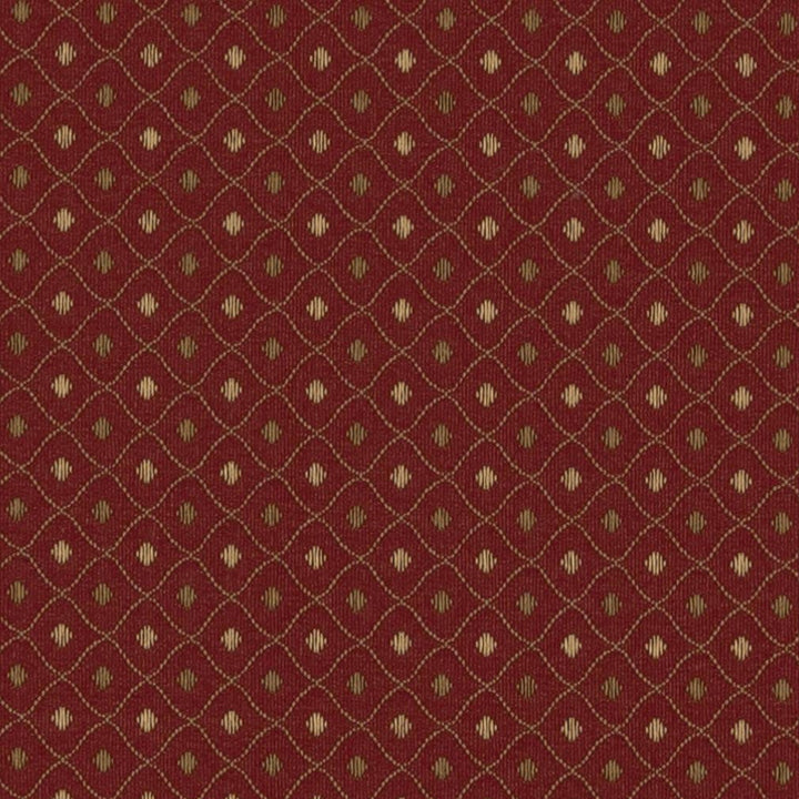 3670 Crimson by Charlotte Fabric Ring Book Page #3 100% Woven Polyester Asia Exceeds 120,000 Wyzenbeek Rubs (Heavy Duty) </p><p>Repeat: Horizontal: 1.5" x Vertical: 1.5" 54 Inches - Fabric Carolina -