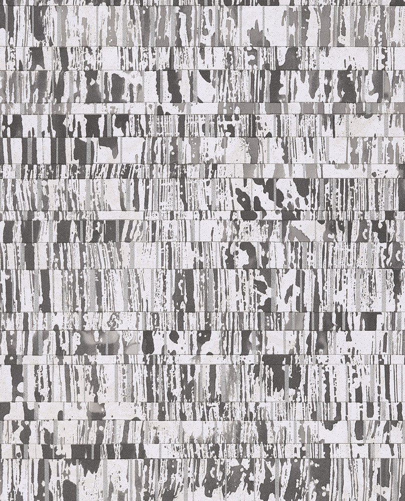 Demi Charcoal Abstract Wallpaper by Eijffinger Resource Covers about 56.4 square feet 20.5-in by 33-ft long roll Unpasted 21 - Fabric Carolina -