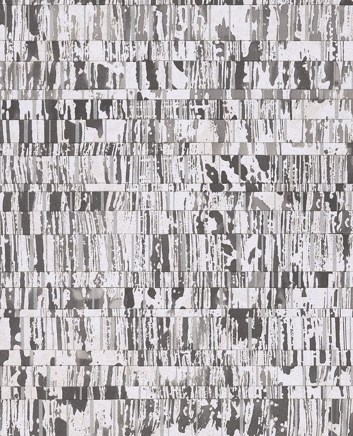 Demi Charcoal Abstract Wallpaper by Eijffinger Resource Covers about 56.4 square feet 20.5-in by 33-ft long roll Unpasted 21 - Fabric Carolina -