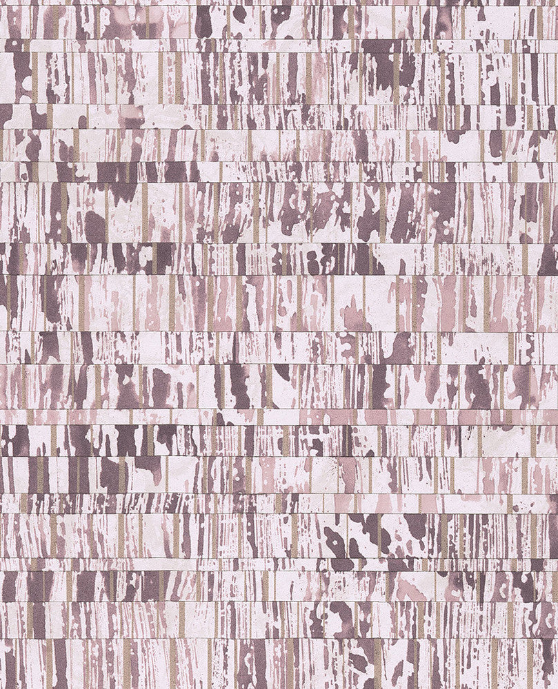 Demi Magenta Abstract Wallpaper by Eijffinger Resource Covers about 56.4 square feet 20.5-in by 33-ft long roll Unpasted 21 - Fabric Carolina -