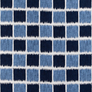 Ikat Squares Marine 36936.5.0 by Kravet Couture Fabric