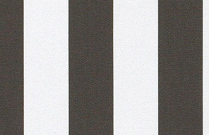 Sja 3723 Yacht Stripe Charcoal by Sunbrella Fabric