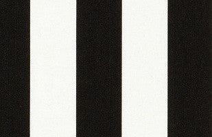 Sja 3740 Yacht Stripe Black by Sunbrella Fabric Cushion Furniture Drapery Fabrics > Sunbrella Stripes 100% Acrylic USA or Imported 4" 54" - Fabric Carolina -