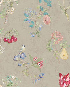 Danique Khaki Garden Wallpaper by Eijffinger