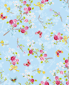 Ilse Light Blue Cherry Blossom Wallpaper by Eijffinger