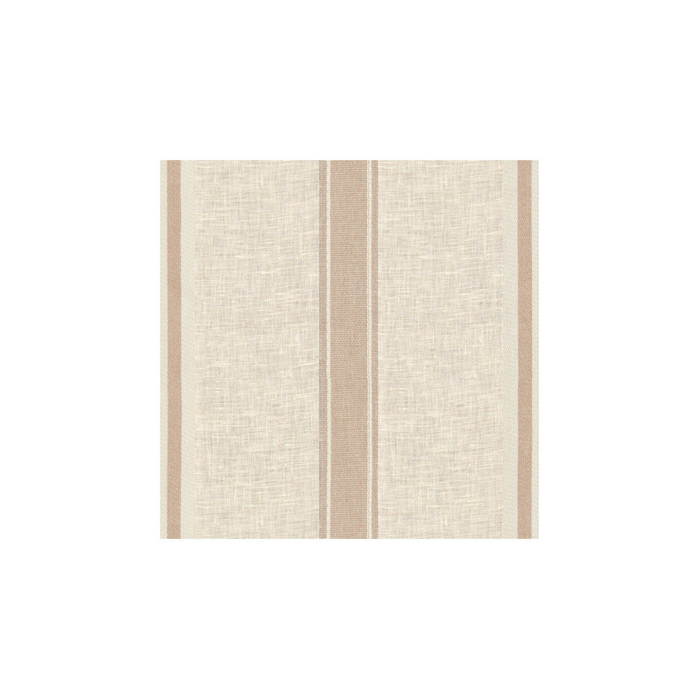 Colva Stripe Lucite by Kravet Design Fabric BARCLAY BUTERA COLLECTION II LINEN - 100% Turkey - Horizontal: 13.5 and Vertical: - 124 - Fabric Carolina -