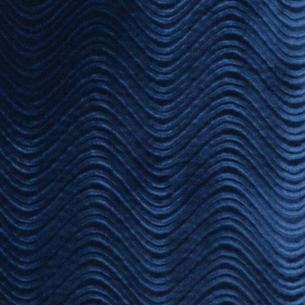 3845 Royal Swirl by Charlotte Fabric Vivid Velvets 100% Nylon Velvet Made In USA Exceeds 100,000 Wyzenbeek Rubs (Heavy Duty) Horizontal: 6" x Vertical: 1" 54 Inches - Fabric Carolina -