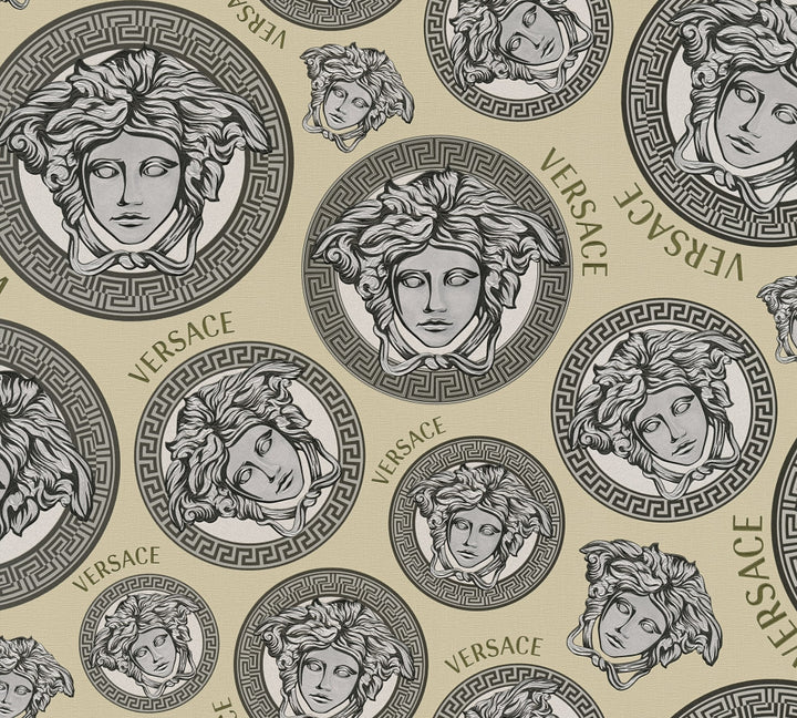 Monarch Coconut by Seabrook Wallpaper Versace Volume 5 Germany 75.3 25.2" 27.5" - Fabric Carolina -