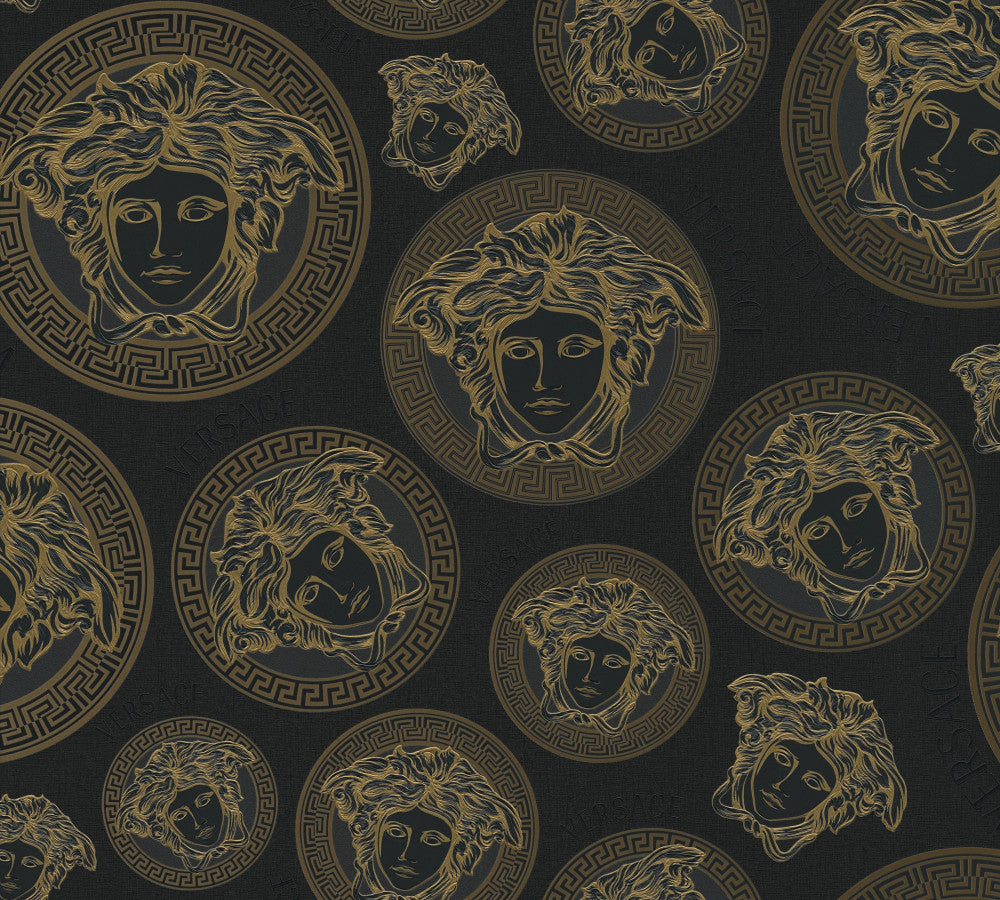 Monarch Onyx by Seabrook Wallpaper Versace Volume 5 Germany 75.3 25.2" 27.5" - Fabric Carolina -