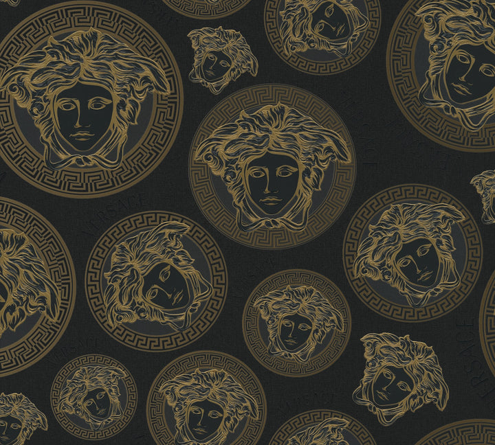 Monarch Onyx by Seabrook Wallpaper Versace Volume 5 Germany 75.3 25.2" 27.5" - Fabric Carolina -