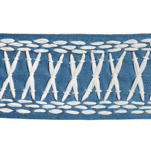 Tikki Tape Blue 69305 by Schumacher Trim