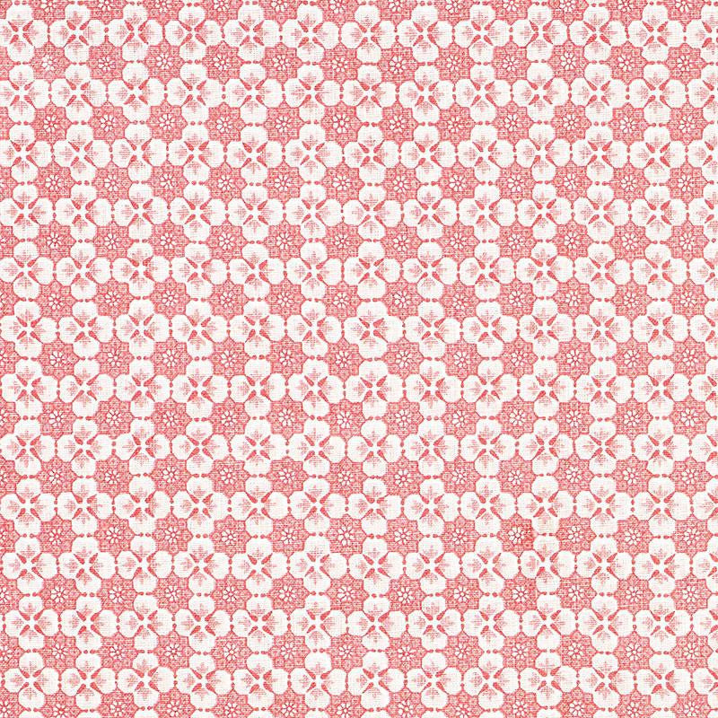 Palisades Floret Pink 177602 by Schumacher Designer Fabric Mark D. Sikes 1.0" - Swanky Fabrics -