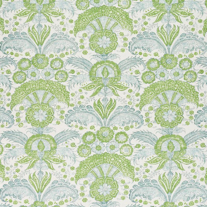 Calicut Leaf 178101 by Schumacher Fabric Malabar Hill 27.0" - Fabric Carolina -