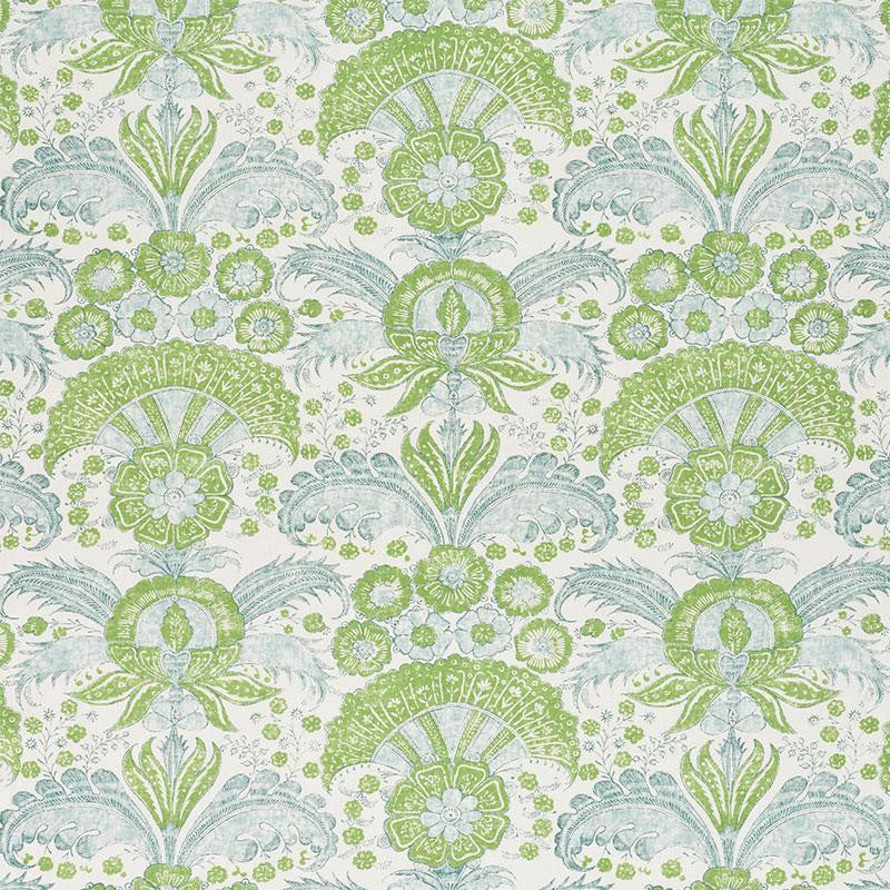 Calicut Leaf 178101 by Schumacher Designer Fabric Malabar Hill 27.0" - Swanky Fabrics -