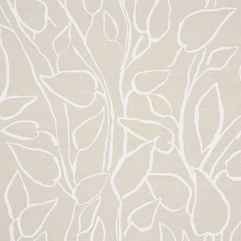 Solandra Vine Natural 178703 by Schumacher Designer Fabric Freehand 26.88" - Swanky Fabrics -
