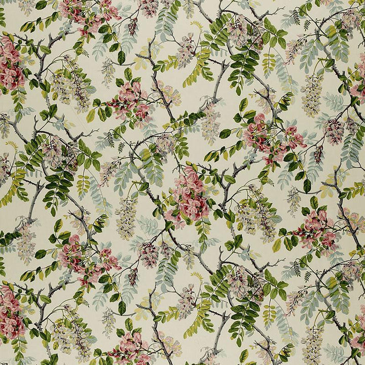 Wisteria Vine Ivory 1318001 by Schumacher Fabric Classic Prints 27.0" - Fabric Carolina -