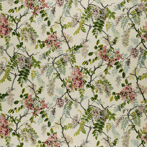 Wisteria Vine Ivory 1318001 by Schumacher Fabric