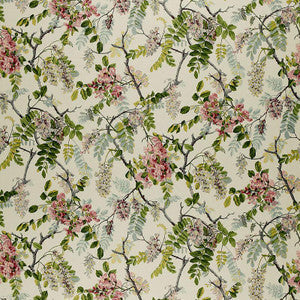 Wisteria Vine Ivory 1318001 by Schumacher Fabric