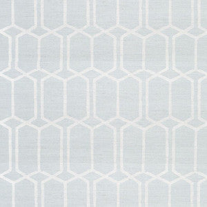 Modern Trellis Sisal Sky 5010100 by Schumacher Wallpaper