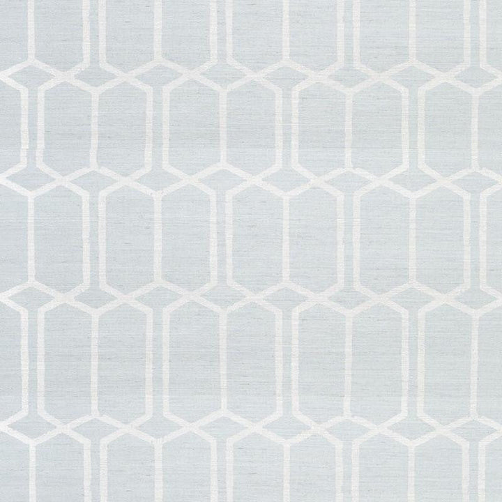 Modern Trellis Sisal Sky 5010100 by Schumacher Designer Wallpaper Textured Wallcoverings & Printed Grasscloths 6.75" - Swanky Fabrics -