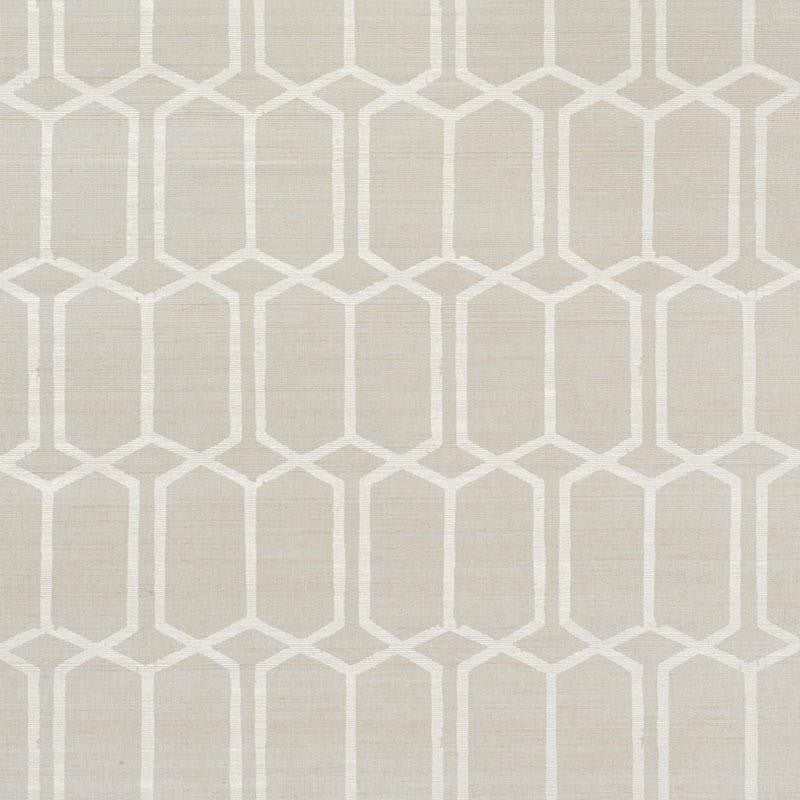 Modern Trellis Hemp Shimmer Moonstone 5010110 by Schumacher Designer Wallpaper Textured Wallcoverings & Printed Grasscloths 6.75" - Swanky Fabrics -