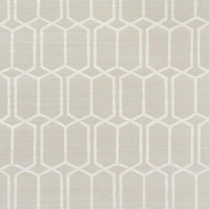 Modern Trellis Hemp Shimmer Moonstone 5010110 by Schumacher Wallpaper