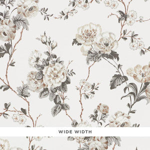 Betty Charcoal 5009871 by Schumacher Wallpaper