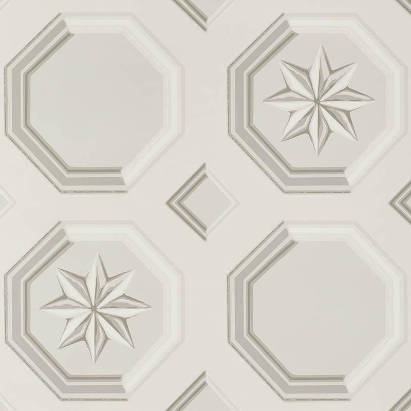 Augustus Stone 5009890 by Schumacher Wallpaper Trompe L'Oeil 27.0" - Fabric Carolina -