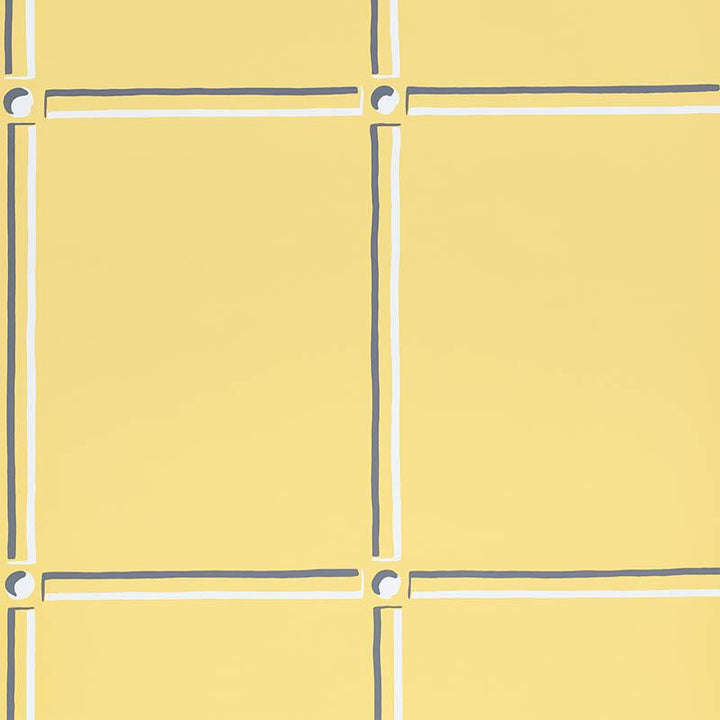 La Galerie Yellow 5009942 by Schumacher Wallpaper Trompe L'Oeil 27.0" - Fabric Carolina -
