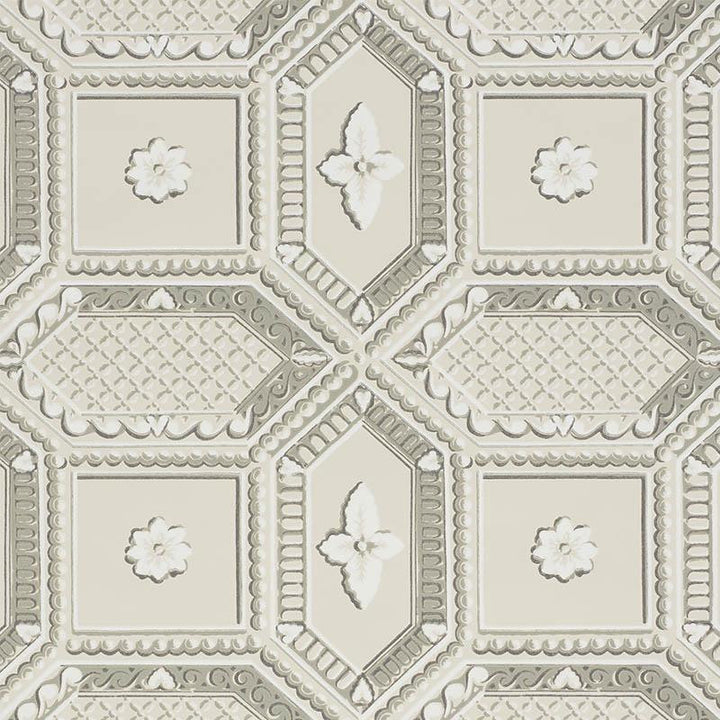 Lacunaria Stone 5009901 by Schumacher Wallpaper Trompe L'Oeil 13.5" - Fabric Carolina -
