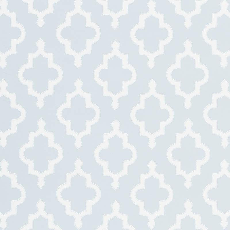 Jake Orpington Blue 5009860 by Schumacher Wallpaper Veere Grenney 3.75" - Fabric Carolina -