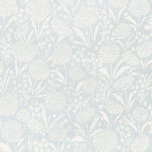 Chrysanthemum Sisal Sky 5009780 by Schumacher Wallpaper