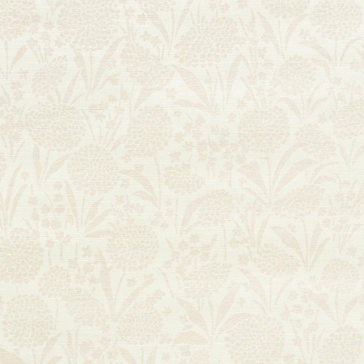 Chrysanthemum Sisal Blush 5009781 by Schumacher Wallpaper Textured Wallcoverings & Printed Grasscloths 34.0" - Fabric Carolina -