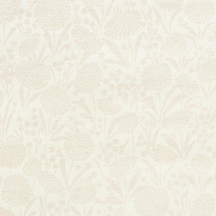Chrysanthemum Sisal Blush 5009781 by Schumacher Designer Wallpaper Textured Wallcoverings & Printed Grasscloths 34.0" - Swanky Fabrics -