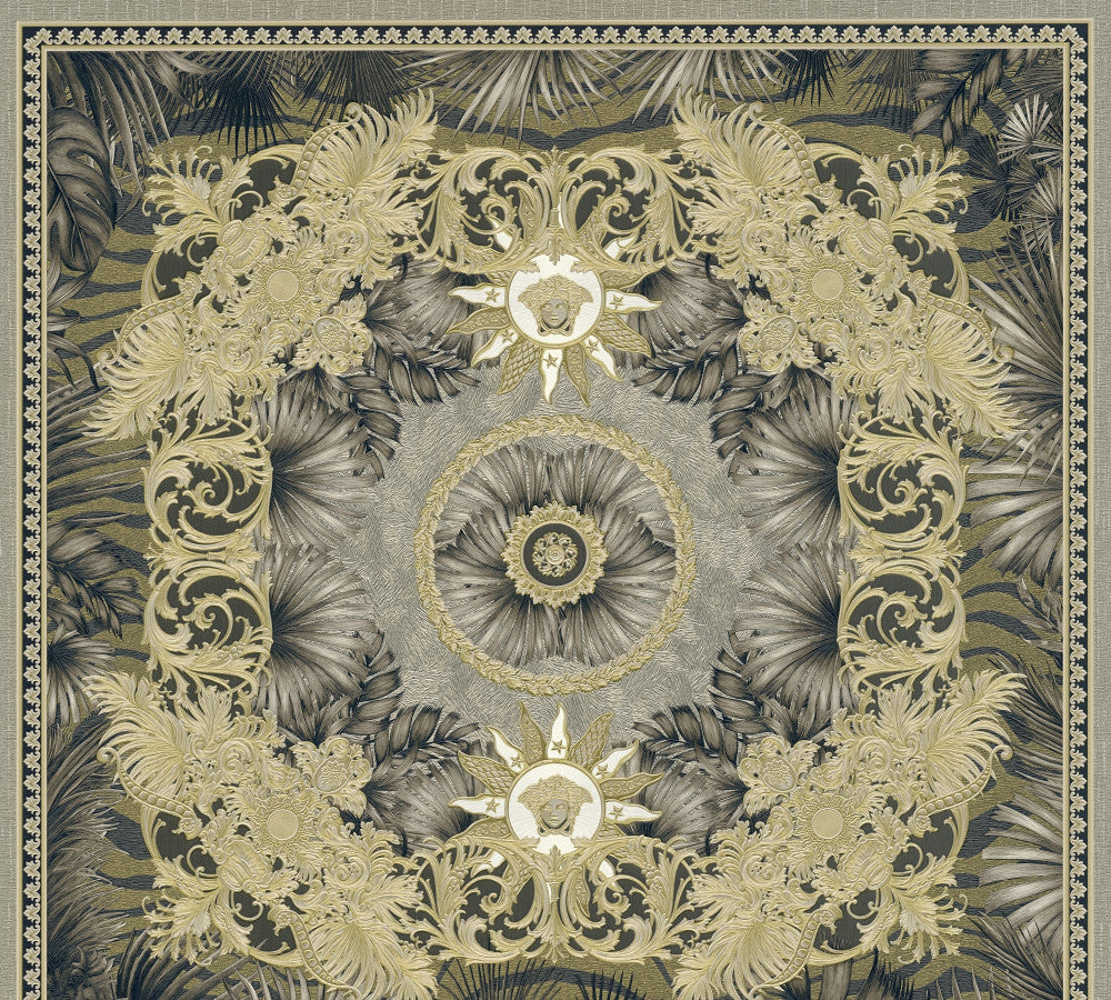 Mirage Wools by Seabrook Wallpaper Versace Volume 5 Germany 75.3 27.5" 27.5" - Fabric Carolina -