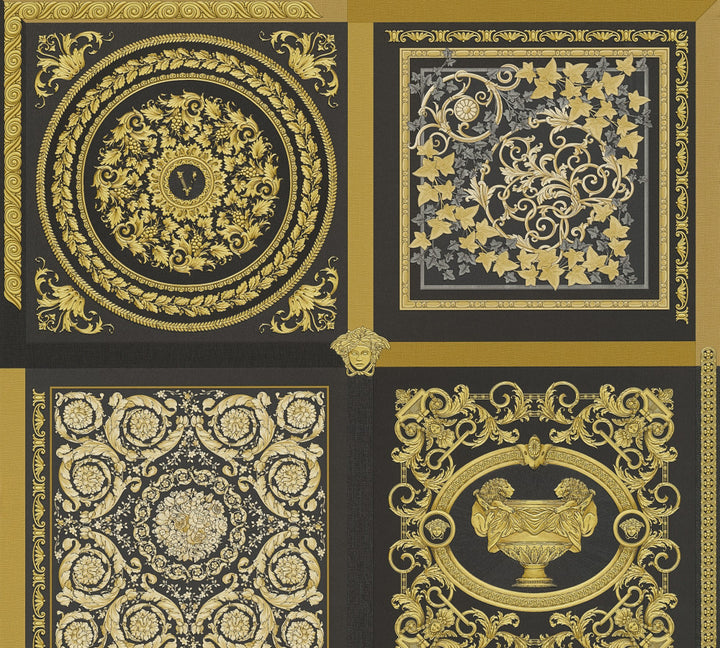 Reverie Honey Bee by Seabrook Wallpaper Versace Volume 5 Germany 75.3 27.5" 27.5" - Fabric Carolina -