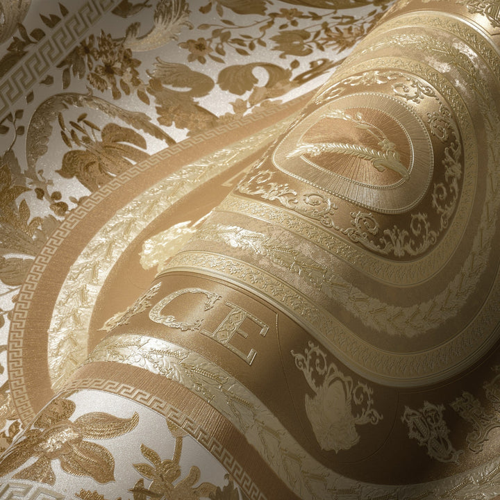 Ember Marigold 387054X by Versace Designer Wallpaper