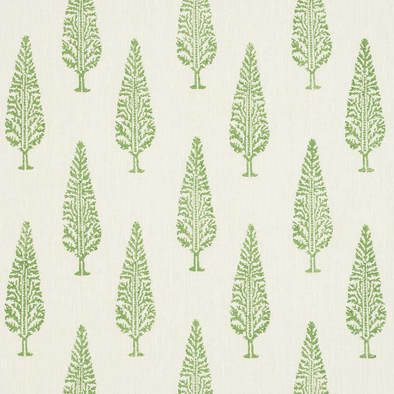 Juniper Block Print Green 178511 by Schumacher Fabric Palampore 8.75" - Fabric Carolina -