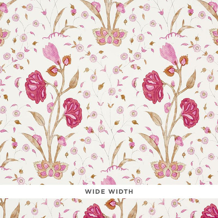 Khilana Floral Spice 5009951 by Schumacher Wallpaper Palampore 13.5" - Fabric Carolina -